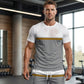 🏃 LIMITED-TIME 50% OFF! ✨ Men's Color-Block Sportswear Set – Breathable, Micro-Mesh, Ergonomic ☀️