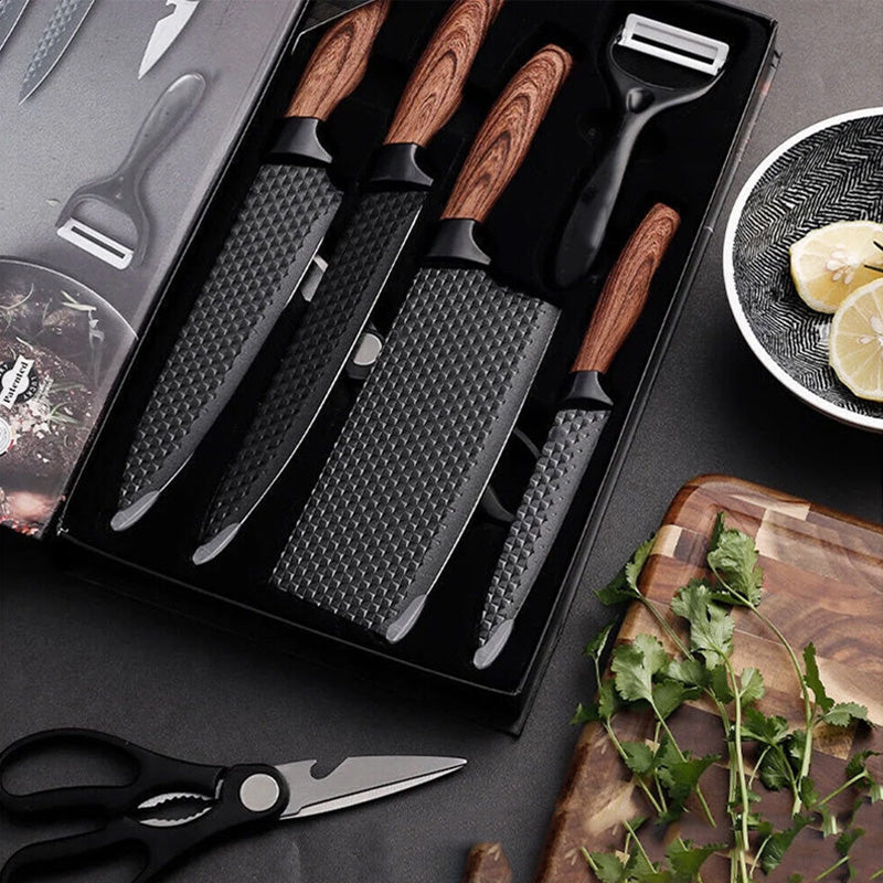 🍅🔪 Upgrade Your Kitchen Today!  6-Piece Non-Stick Knife Set – Now 50% OFF + Free Shipping 🚚