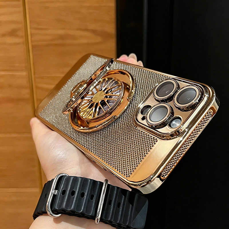 📱LIMITED TIME 50% OFF!🔥Magnetic Gyro Ring Stand Cooling Phone Case