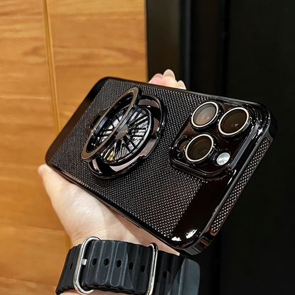 📱LIMITED TIME 50% OFF!🔥Magnetic Gyro Ring Stand Cooling Phone Case