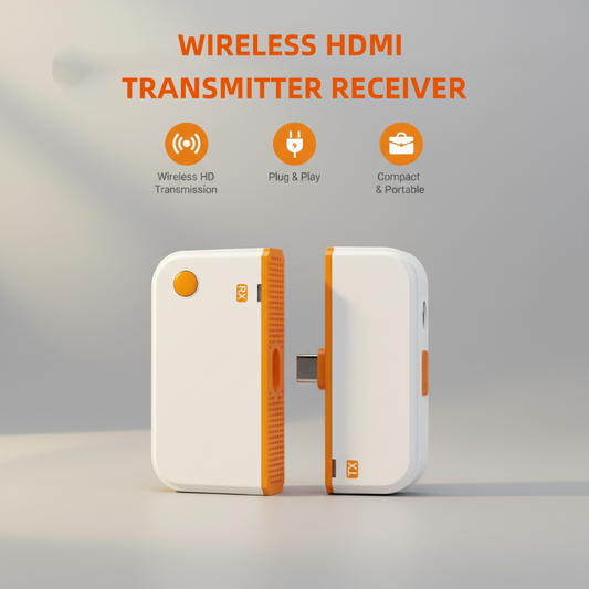 🖥️➡️📺 Wireless HDMI Transmitter Receiver – Mirror Anything, No WiFi Needed Ideal for Home Office & Conference 🏠💼⚡