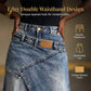 ⌛Limited-time offer-Women's Layered Waist Denim Maxi Skirt