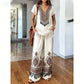 👗 LIMITED-TIME 50% OFF! ✨ Women's Printed Top & Pants Set – Boho Prints, Relaxed Fit, Vacation Ready 🌴