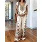 👗 LIMITED-TIME 50% OFF! ✨ Women's Printed Top & Pants Set – Boho Prints, Relaxed Fit, Vacation Ready 🌴