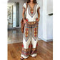 👗 LIMITED-TIME 50% OFF! ✨ Women's Printed Top & Pants Set – Boho Prints, Relaxed Fit, Vacation Ready 🌴