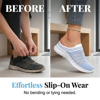 ⌛Limited-Time Offer-Women’s Breathable Mesh Slip On Mule Sneakers