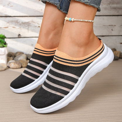⌛Limited-Time Offer-Women’s Breathable Mesh Slip On Mule Sneakers