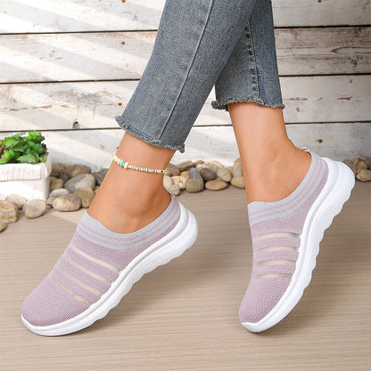⌛Limited-Time Offer-Women’s Breathable Mesh Slip On Mule Sneakers