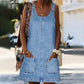 Women's Casual Denim Pinafore Dress