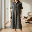 ☀️Women's Casual Linen Blend Shirt Dress – Effortless Style For Sunny Days✨