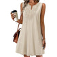 👗 LIMITED-TIME 50% OFF! 💥 Breathable Summer Casual Dress – Soft Blend, Embroidered V-Neck, Wrinkle Resistant ✨
