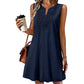👗 LIMITED-TIME 50% OFF! 💥 Breathable Summer Casual Dress – Soft Blend, Embroidered V-Neck, Wrinkle Resistant ✨