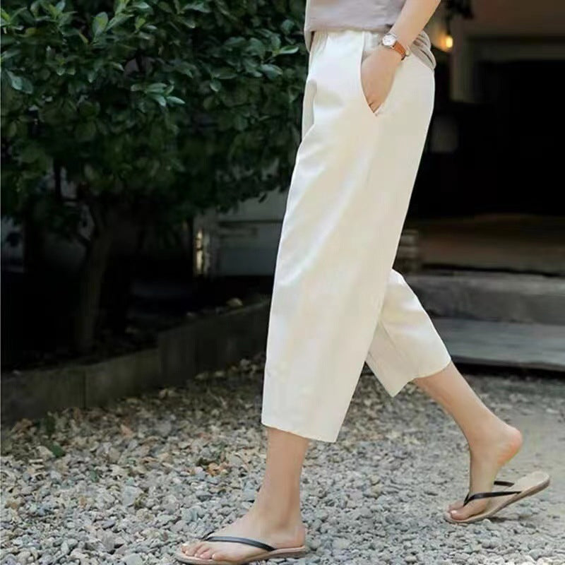 😍Women’s Casual Loose Fit Cropped Pants🔥