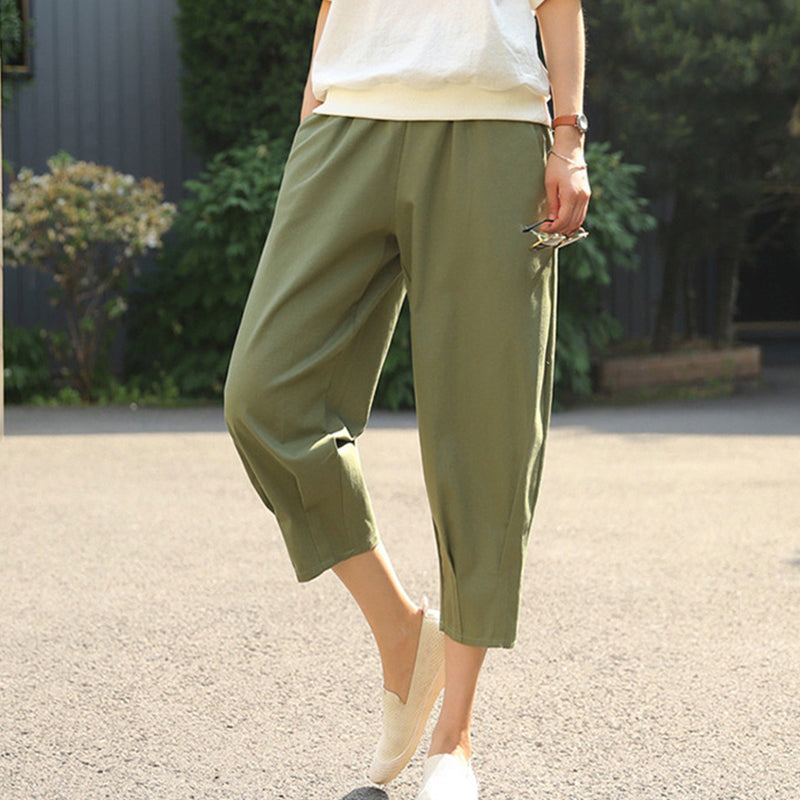 😍Women’s Casual Loose Fit Cropped Pants🔥