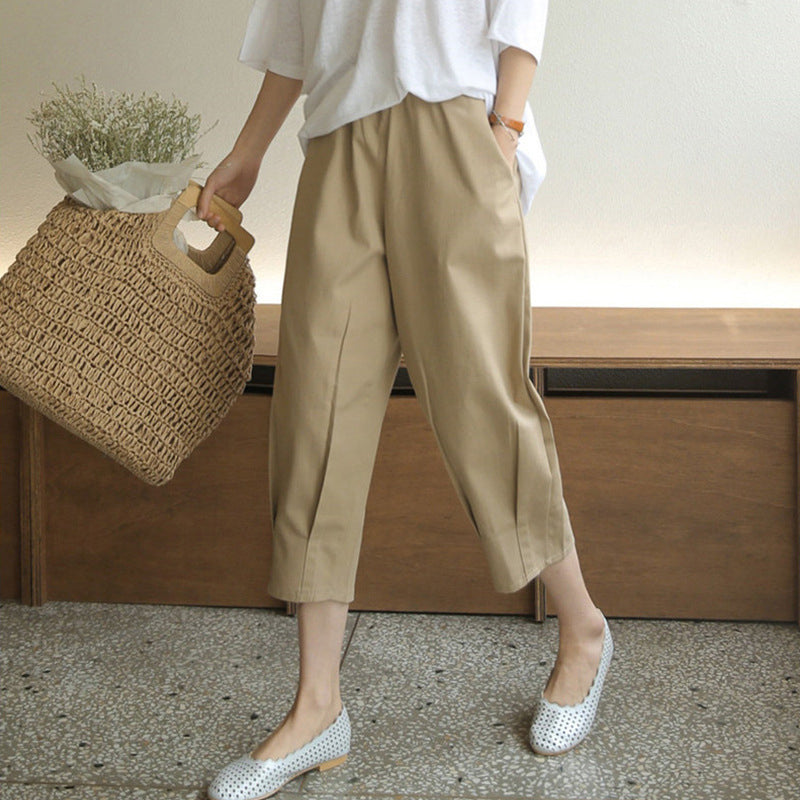 😍Women’s Casual Loose Fit Cropped Pants🔥