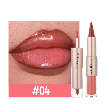 🔥 Limited-Time Sale – Up to 50% OFF💄✨ 2-in-1 Matte Lipstick & Shine Lip Gloss💋
