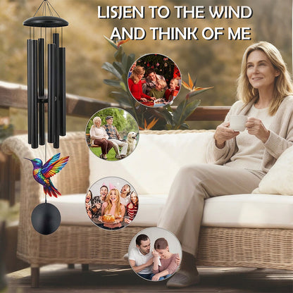 🎵 LIMITED-TIME 50% OFF! 💥 Vintage Metal Wind Chimes | Elegant Black Aluminium Garden Decor with Bird & Butterfly Accents for Patio & Porch