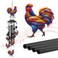 🎵 LIMITED-TIME 50% OFF! 💥 Vintage Metal Wind Chimes | Elegant Black Aluminium Garden Decor with Bird & Butterfly Accents for Patio & Porch