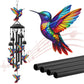 🎵 LIMITED-TIME 50% OFF! 💥 Vintage Metal Wind Chimes | Elegant Black Aluminium Garden Decor with Bird & Butterfly Accents for Patio & Porch