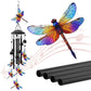 🎵 LIMITED-TIME 50% OFF! 💥 Vintage Metal Wind Chimes | Elegant Black Aluminium Garden Decor with Bird & Butterfly Accents for Patio & Porch