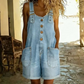 🔥50,000+ SOLD AT HALF PRICE💙 Loose denim shorts for women, adjustable straps and spacious pockets S-2XL