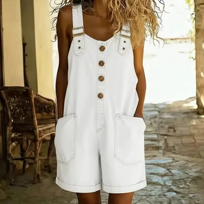 🔥50,000+ SOLD AT HALF PRICE💙 Loose denim shorts for women, adjustable straps and spacious pockets S-2XL