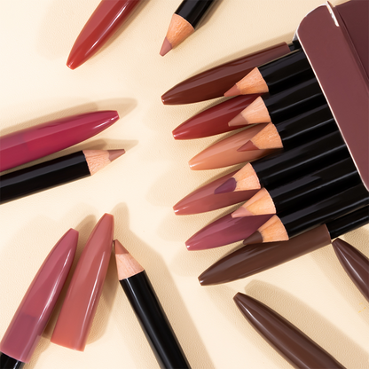 12-Piece Matte Lip Liner Pencil Set