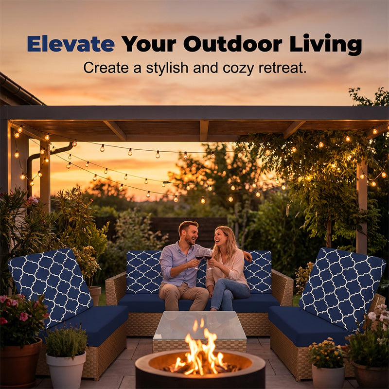 💗LAST DAY SALE 50% OFF⚡50K+ SOLD💕Patio Sofa Cushion Cover – Stretch, Water-Resistant ✨