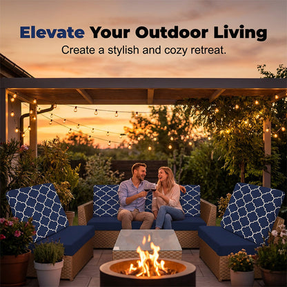 💗LAST DAY SALE 50% OFF⚡50K+ SOLD💕Patio Sofa Cushion Cover – Stretch, Water-Resistant ✨
