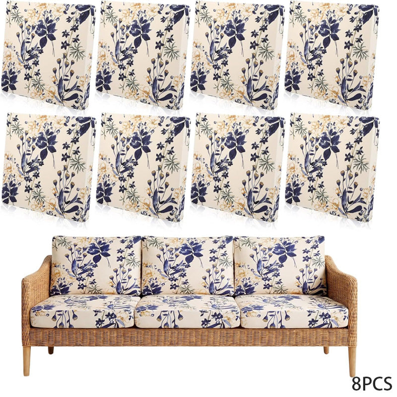 💗LAST DAY SALE 50% OFF⚡50K+ SOLD💕Patio Sofa Cushion Cover – Stretch, Water-Resistant ✨