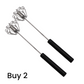 🥚🍳 Semi-automatic stainless steel hand whisk 🔧✨
