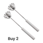 🥚🍳 Semi-automatic stainless steel hand whisk 🔧✨