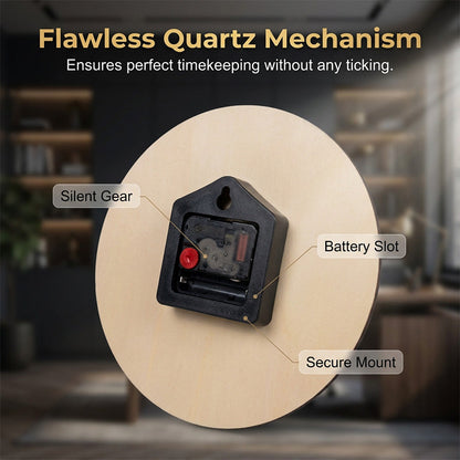 🎁2026 New Arrivals 50% OFF💥Creative Wooden Silent Wall Clock – Minimalist design & non-ticking – Perfect for living rooms, offices or kitchens – natural charm and quiet accuracy ✨