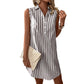 🔥 Today Only! 50% OFF – Women’s Sleeveless Striped V-Neck Shirt Dress