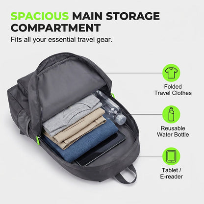 Foldable Convertible Backpack Tote 3-in-1 Travel Bag