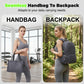 Foldable Convertible Backpack Tote 3-in-1 Travel Bag