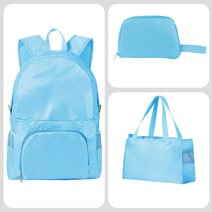 Foldable Convertible Backpack Tote 3-in-1 Travel Bag