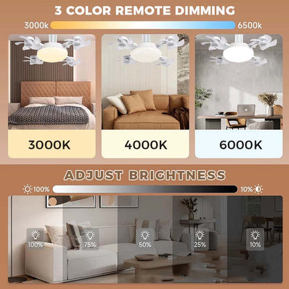 🥳SUMMER HOT SALE🥳💞50K+ SOLD!💥50% OFF! Remote-Controlled LED Ceiling Fan Light