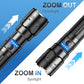 🔦⚡ Multifunctional LED flashlight with zoom – power and emergency utility in one product