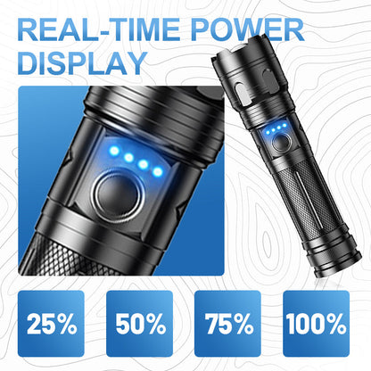 🔦⚡ Multifunctional LED flashlight with zoom – power and emergency utility in one product