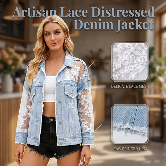 🔥LIMITED EDITION💃 Handcrafted lace jacket ✨ Relaxed fit, pairs with any outfit