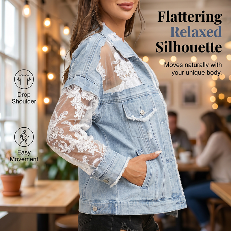 🔥LIMITED EDITION💃 Handcrafted lace jacket ✨ Relaxed fit, pairs with any outfit