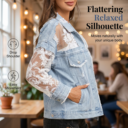 🔥LIMITED EDITION💃 Handcrafted lace jacket ✨ Relaxed fit, pairs with any outfit