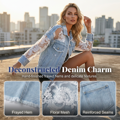 🔥LIMITED EDITION💃 Handcrafted lace jacket ✨ Relaxed fit, pairs with any outfit