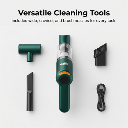 🚗💨 Cordless car vacuum – 10000Pa suction, lightweight, long battery life!