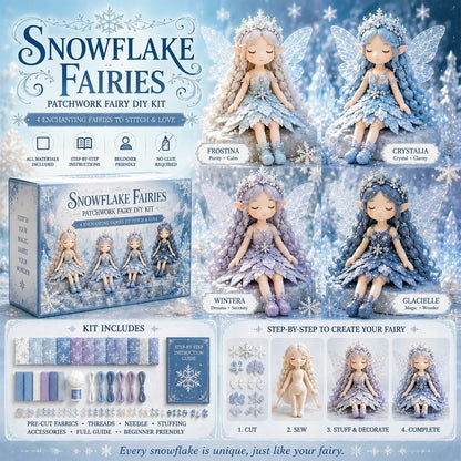 🧚 Create Your Own Fairy World – DIY Patchwork Fairy Doll Kit for Relaxing Craft Time 🌷