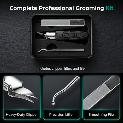 Professional 3-in-1 Pedicure Clipper Set