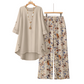 💥New Arrival💥Women's Cotton Linen Half Sleeve Top ＆ Pants Set