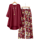 💥New Arrival💥Women's Cotton Linen Half Sleeve Top ＆ Pants Set