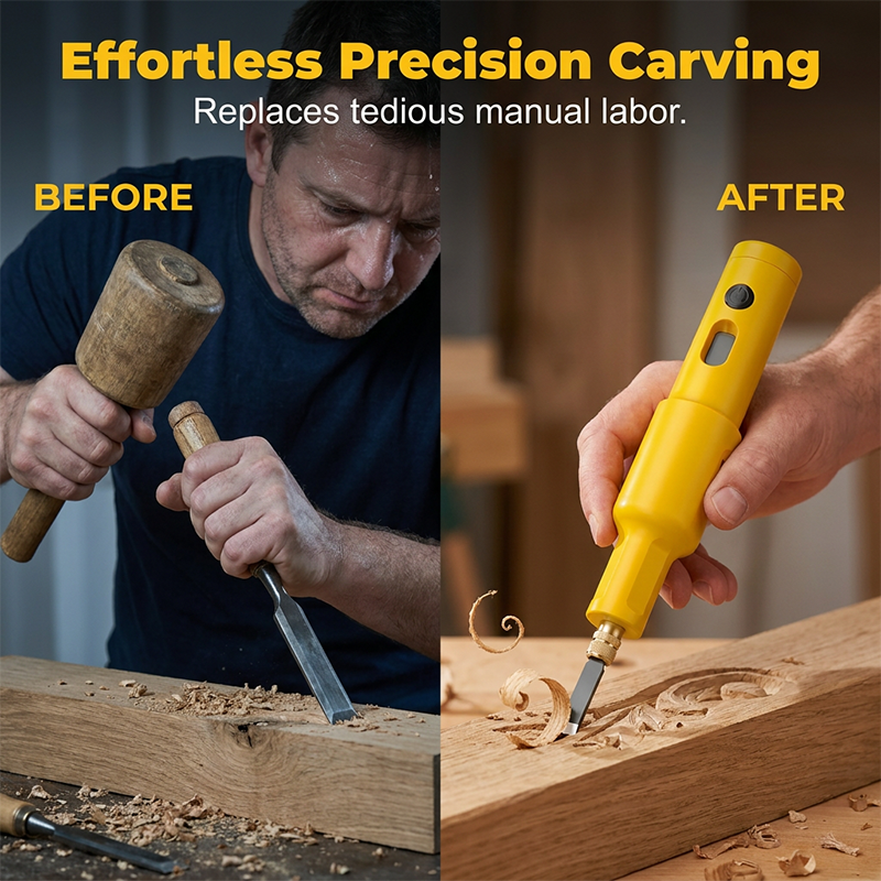 ✏️ 50% OFF NOW! ⚡ Wood & Linoleum Engraver – Copper Core Motor, Cordless & Multi-Functional 🎨
